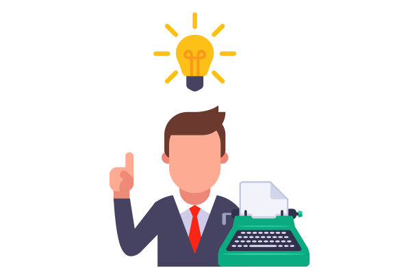 作家想出了一个绝妙的主意图片下载