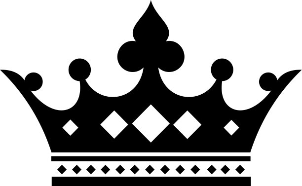 皇冠标志模板奢侈标志在时尚线图片下载