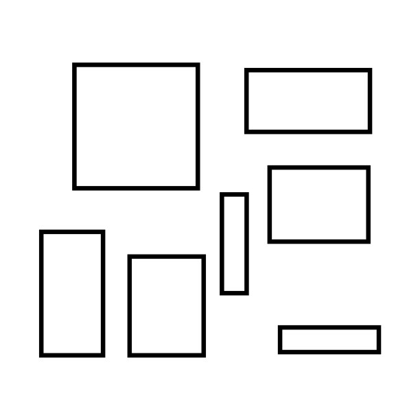 设置空的框架集合轮廓边框图片下载