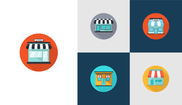 设置店面平面图标logo设计模板图片下载