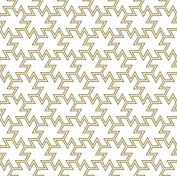 无缝阿拉伯几何装饰在棕色颜色图片下载