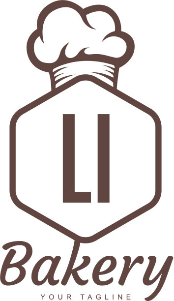 黎信标志设计与厨师图标烘焙标志图片下载