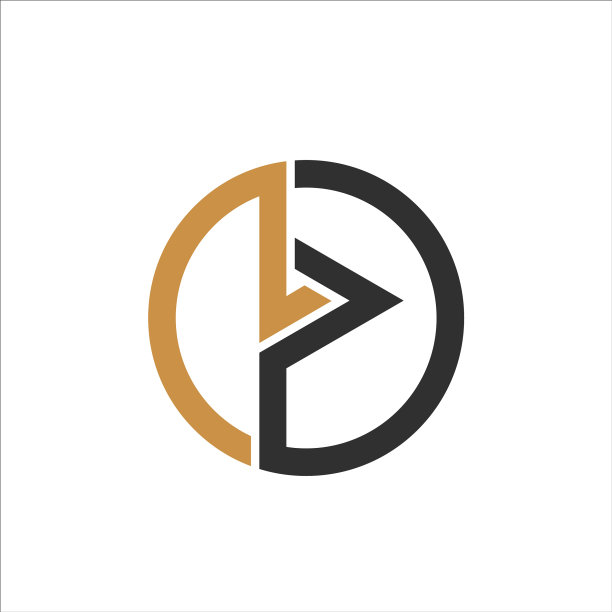 创意抽象字母PL Logo设计图片下载