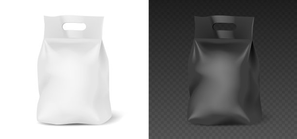 空白铝箔或纸制食品立袋零食袋图片下载