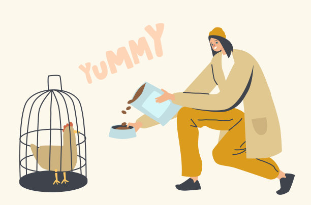 女性人物拿着包装用的干粮图片下载