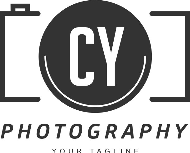 赛字母标志设计与相机图标图片下载