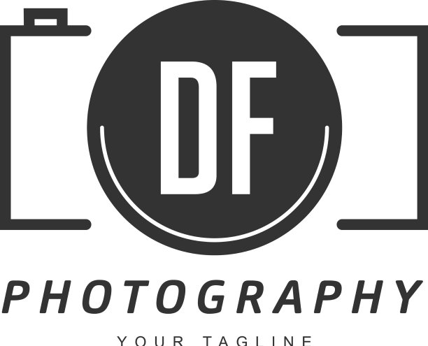 Df字母标志设计与相机图标图片下载