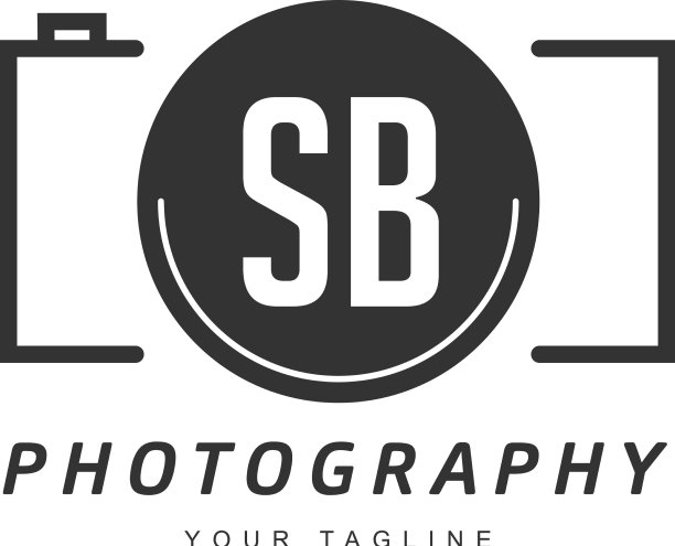 Sb字母标志设计与相机图标图片下载