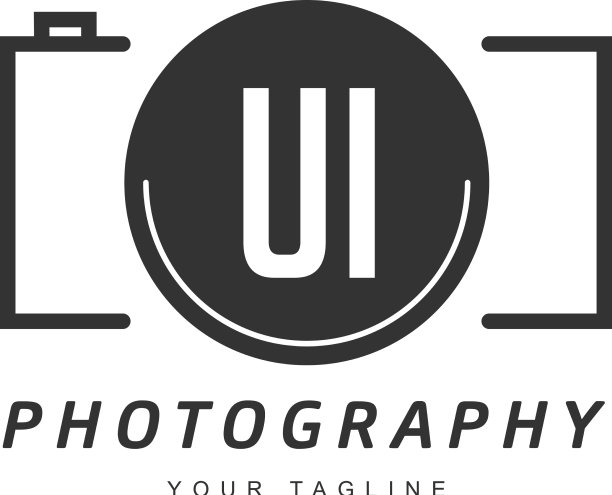 UI字母标志设计与相机图标图片下载