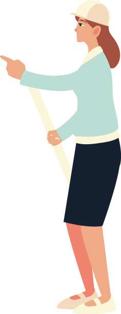 41、建筑家和女建筑师辛勤劳动图片下载