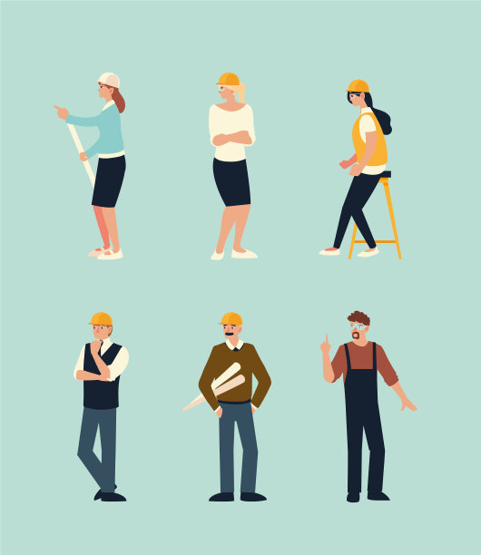 建造者和建筑师决定了男人和女人图片下载