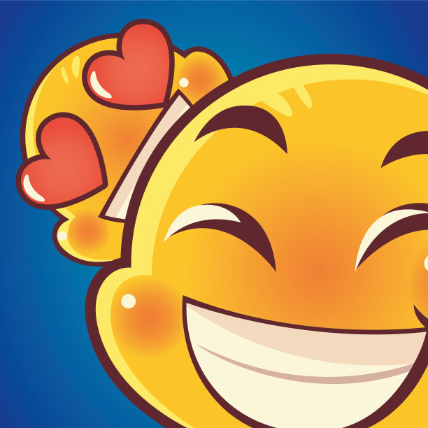 有趣的表情符号，快乐和爱的脸图片下载