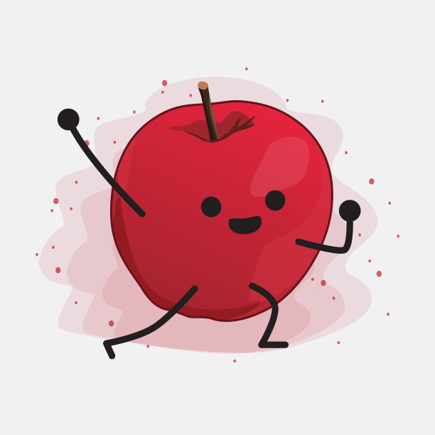 可爱的苹果的角色图片下载