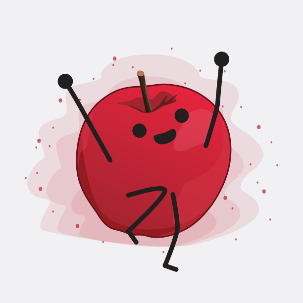 可爱的苹果的角色图片下载