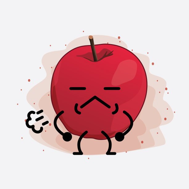 可爱的苹果的角色图片下载