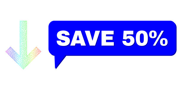 光谱网络梯度向下箭头图标并保存图片下载