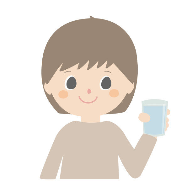 女孩拿着一杯水图片下载