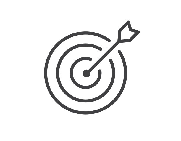 目标图标孤立在白色背景上图片下载