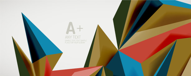 三角形几何背景低多边形3d图片下载