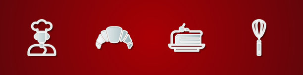 准备牛角饼和厨房图片下载