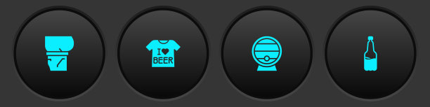 把啤酒肚t恤木桶放在架子上图片下载