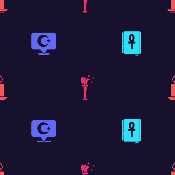 集十字章书星和新月图片下载