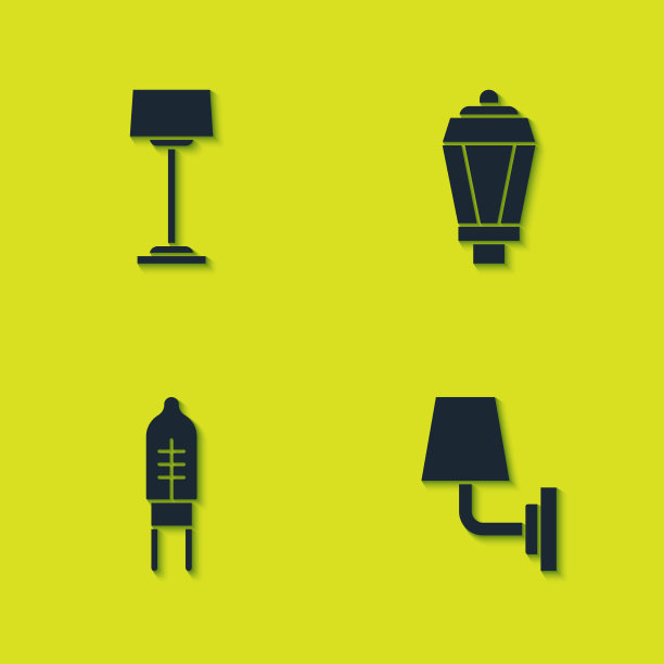 设置落地灯、壁灯发光二极管图片下载