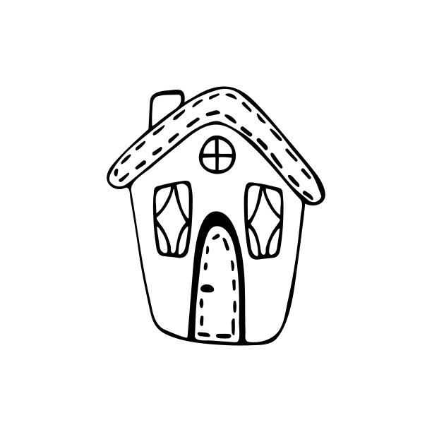 圣诞节可爱的姜饼屋图片下载