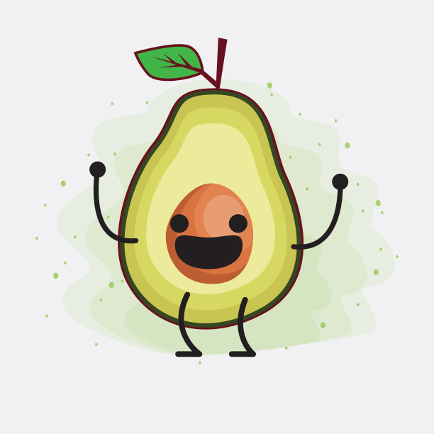 鳄梨可爱的性格图片下载