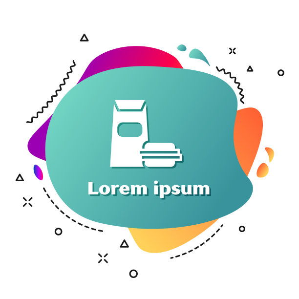 白色汉堡图标孤立在白色背景图片下载