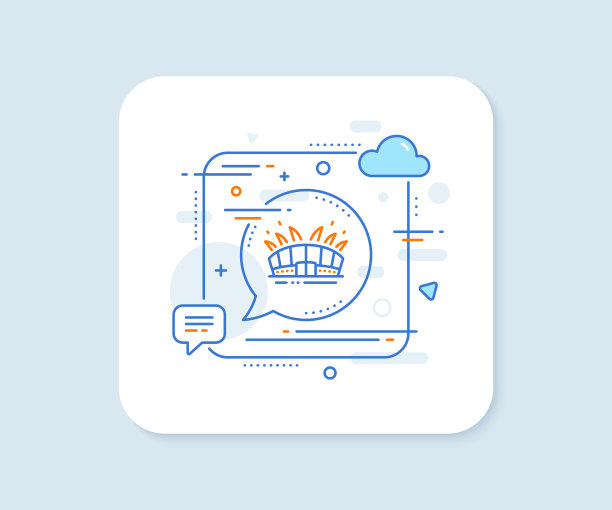 竞技场体育场线标志体育综合体标志图片下载