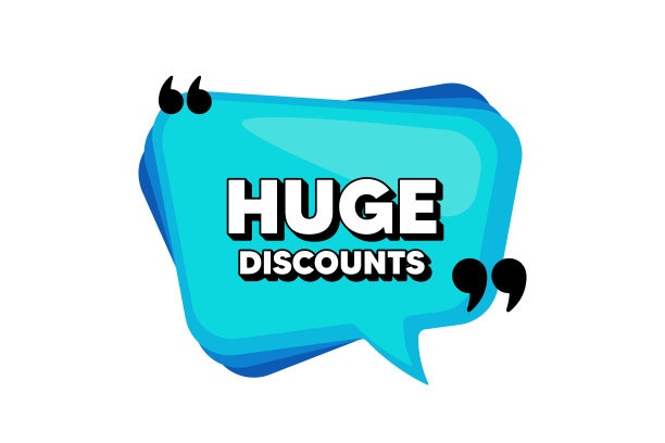 巨大的折扣特价价格标志图片下载