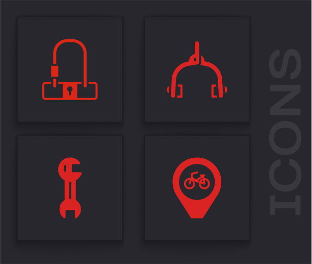 设置自行车位置与自行车锁闸图片下载