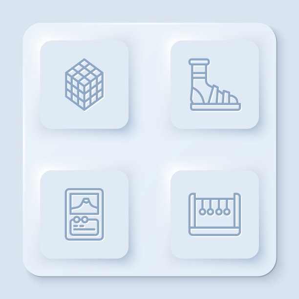 套线魔方拖鞋与袜子卡图片下载