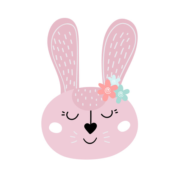 为复活节设计的复活节兔子图片下载