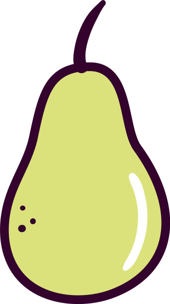 梨果线和图标造型设计图片下载