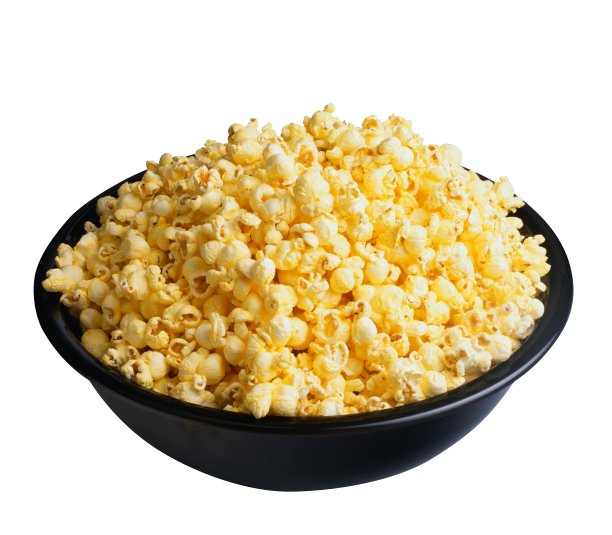 爆米花孤立在白色背景上图片下载