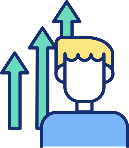 个人发展提升RGB颜色图标图片下载