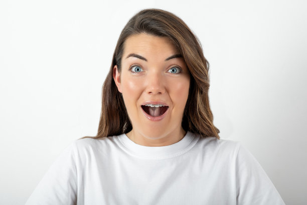 兴奋的女人震惊图片下载