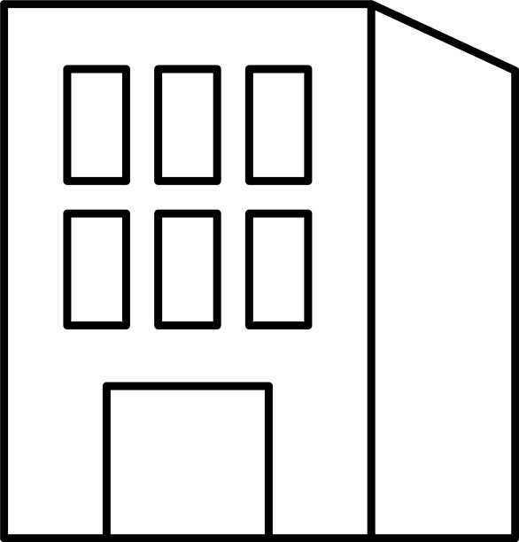 图标建筑线条风格图片下载