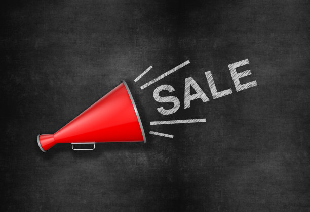 带有销售公告的扩音器图片下载