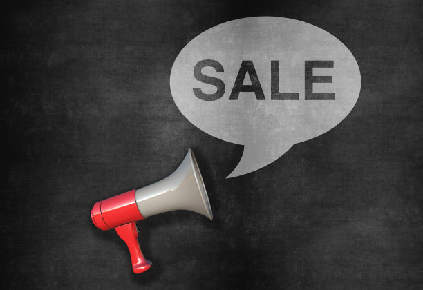 带有销售公告的扩音器图片下载