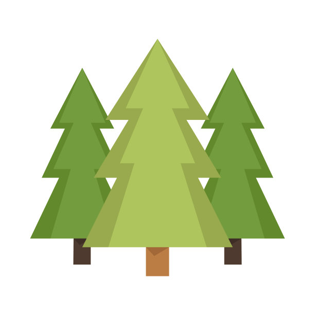 露营树颜色图标设计标志图片下载