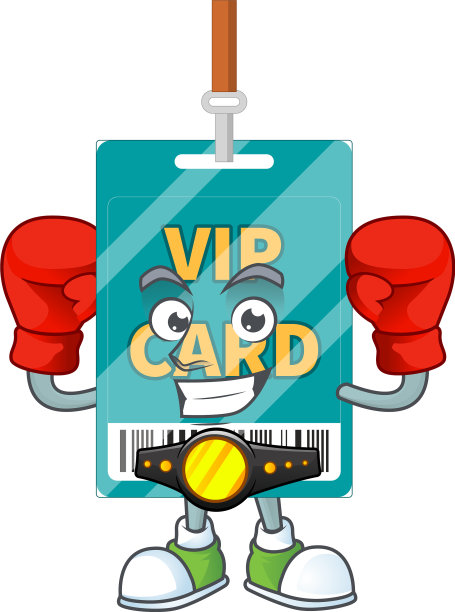 竞技场上的拳击运动员的漫画VIP通行证图片下载