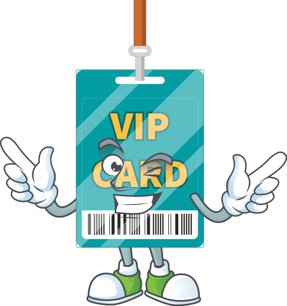 卡通贵宾卡，可爱的眨眼图片下载