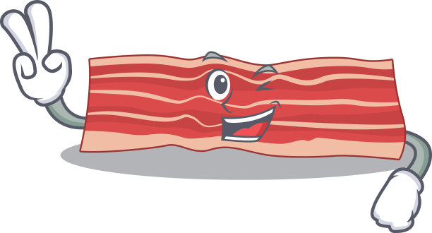 快乐培根卡通设计概念展示二图片下载