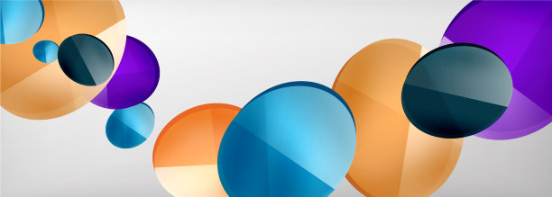 抽象光滑圆形背景图片下载