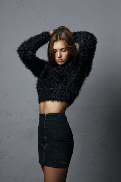 测试射击有吸引力的苗条女孩图片下载