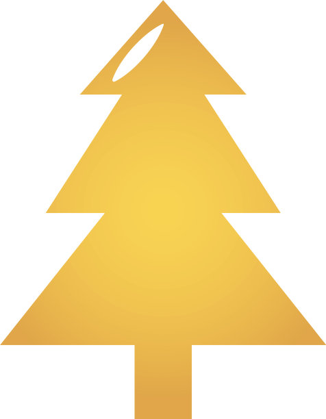 松树图标平风格图片下载