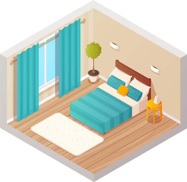 客厅内部等距图片下载